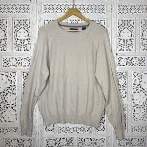 Charleston Threads Cashmere Wool Cotton Sweater Sz XL Neutral Casual‎ Capsule